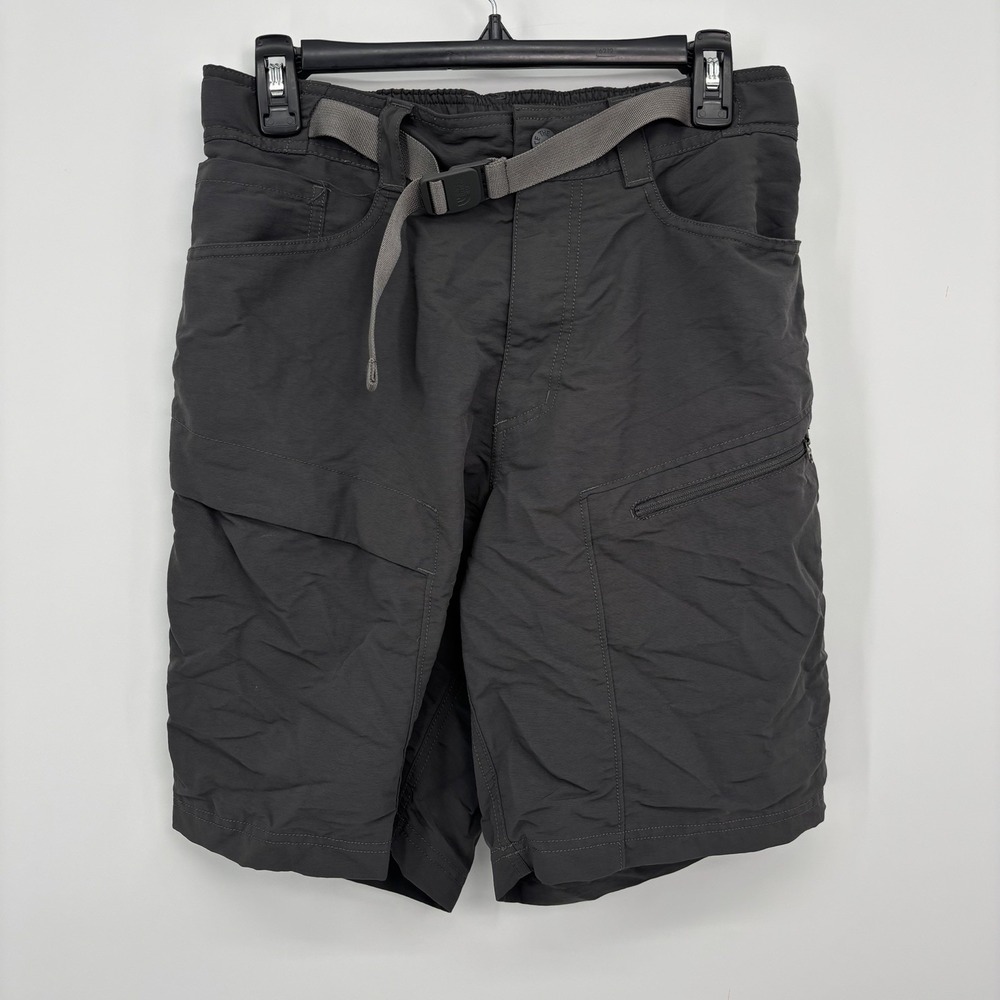 The North Face Gray Shorts Mens Small Belted Outdoor Hiking Travel Athletic